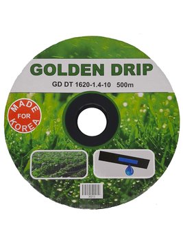 Капельная лента GOLDEN DRIP эмиттерная 8 мил 1620-1.4-10 500м (Корея) 30214 фото