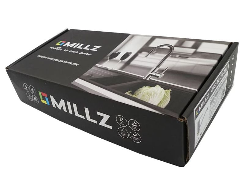 Смеситель для мойки излив 20 см ф.40 хром MILLZ  MRS-51-40-002 фото