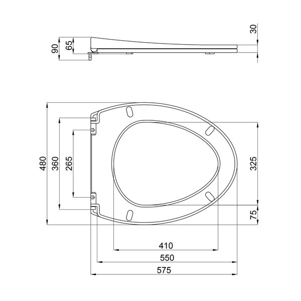 Сиденье для унитаза Qtap (Leo) с микролифтом Slim QT99HY2078 SD00046075 фото