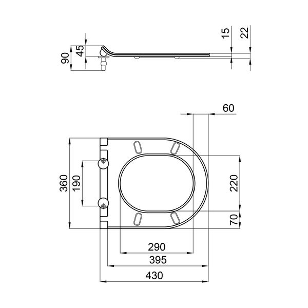 Сиденье для унитаза Qtap (Virgo) с микролифтом Slim QT99HY2111W SD00046082 фото