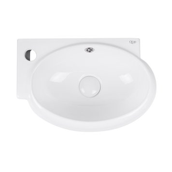 Раковина Qtap Leo 430x290x140 White с донным клапаном QT11115011LW SD00043859 фото