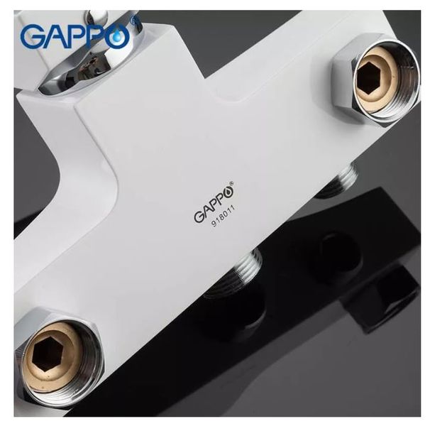 Смеситель для ванны GAPPO G2207-7, белый/хром G2207-7 фото