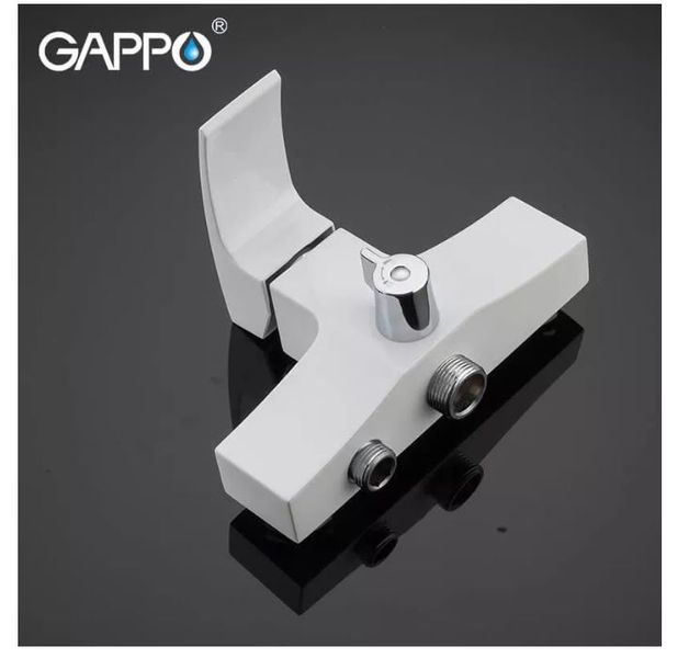 Смеситель для ванны GAPPO G2207-7, белый/хром G2207-7 фото