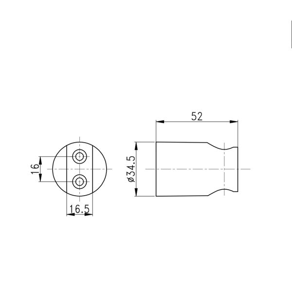 Тримач для ручного душу Qtap Spojeni округлий QTCRMA030 Chrome (Porter) SD00035715 фото