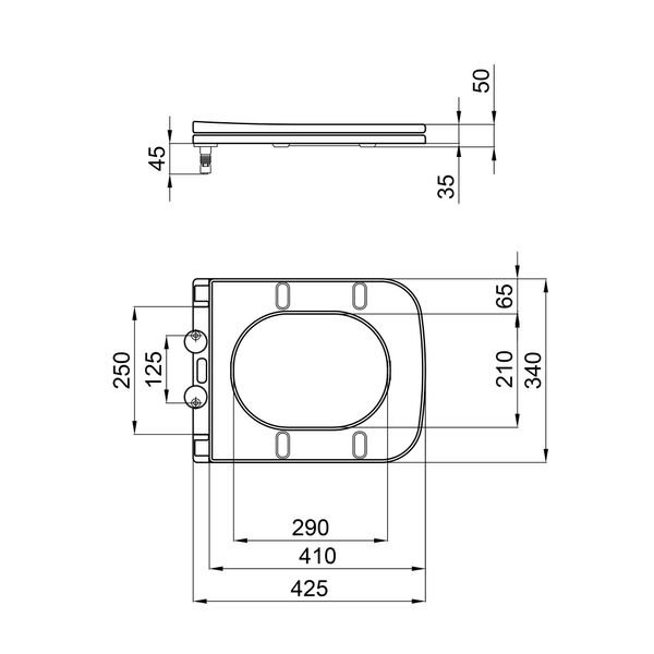 Сиденье для унитаза Qtap Nando с микролифтом Slim QT12991222AW SD00049381 фото