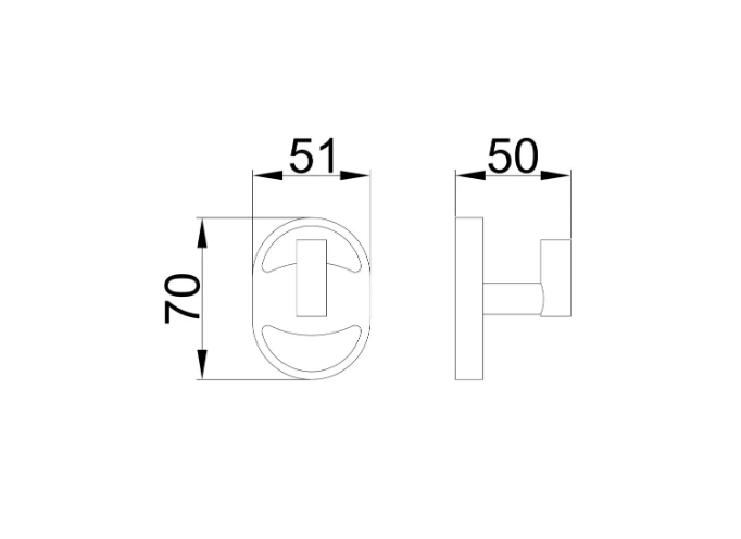 Крючок одинарный для ванной Frap F1905-1 F1905-1 фото