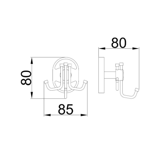 Крючок тройной для ванной Frap F1905-3 F1905-3 фото