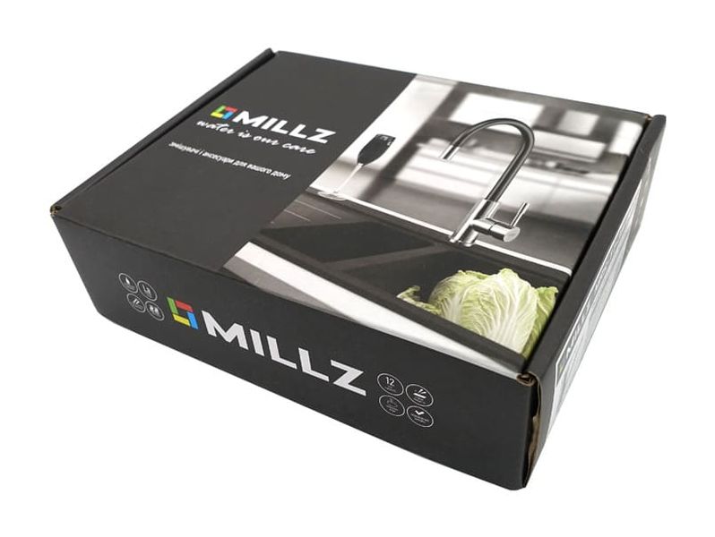 Смеситель для мойки, излив 20см ф.35 хром MILLZ MRS-11-35-003 фото