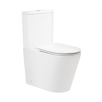 Унитаз-компакт Qtap Scorpio безободковый Ultra Quiet с сиденьем Soft-close QT14222125AUQW SD00050897 фото