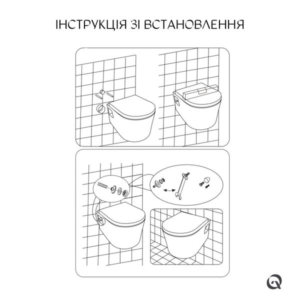 Унітаз підвісний Qtap Leo безобідковий з сидінням Soft-close QT11331002ERW SD00042550 фото