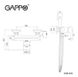 Змішувач з гігієнічною лійкою GAPPO G2003-8, білий/хром G2003-8 фото 6